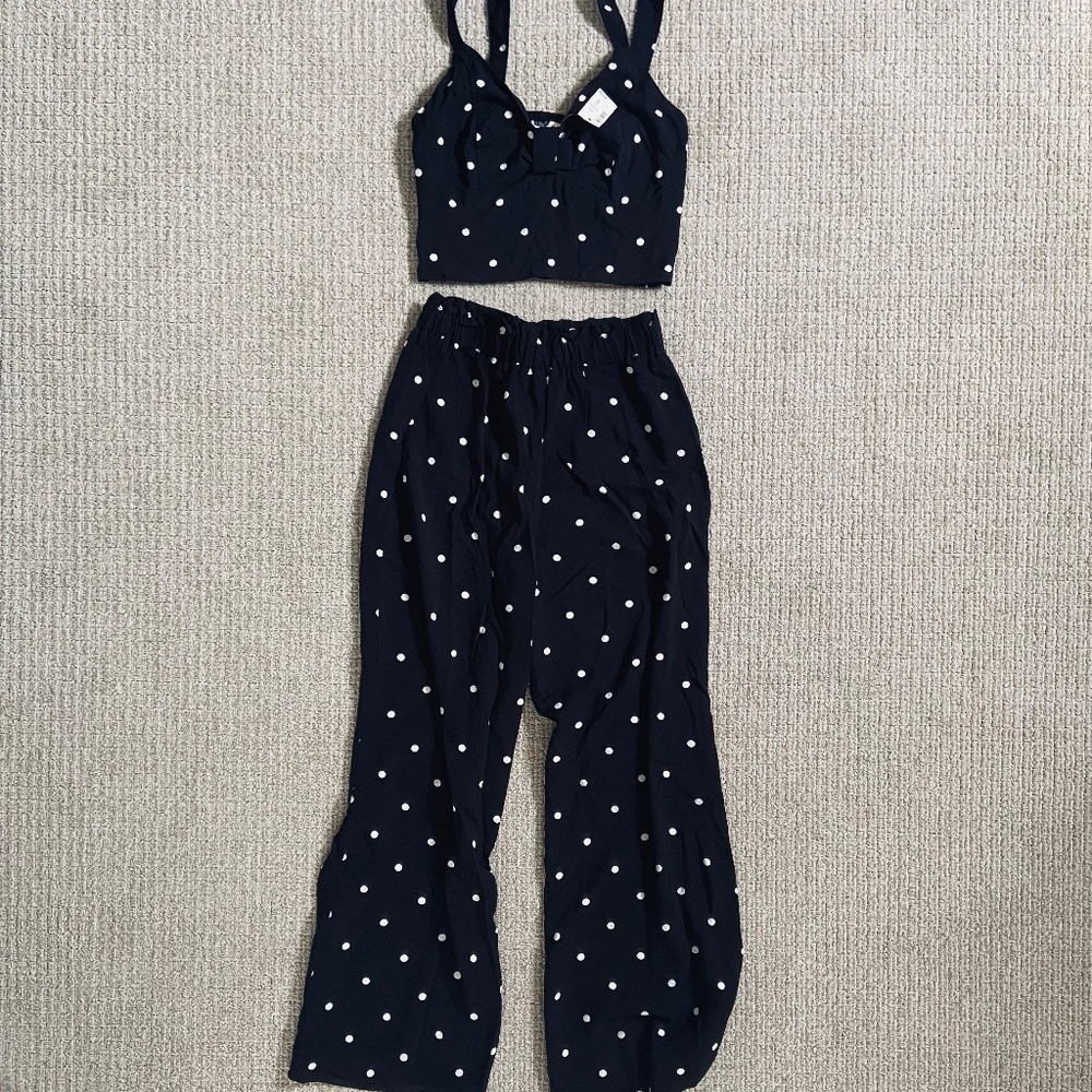 Aeropostale Polka Dot Two Piece Set